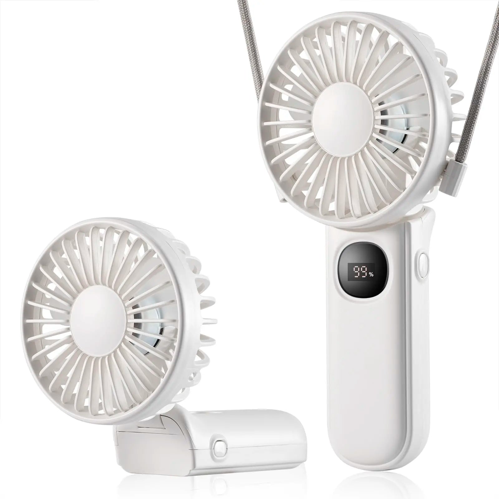 BreezeLoop Pro – Bladeless Rechargeable Neck Fan with 3-Speed Cooling for Summer Comfort