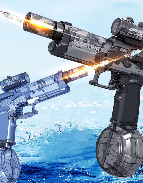 Load image into Gallery viewer, Electric Continuous Firing Water Gun Fully Automatic with Light Flame Large Capacity Water Blaster Summer Outdoor Beach Toy
