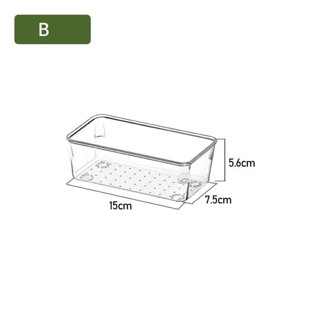 ClearNest Organizer – Transparent Anti-Scratch Drawer Storage Box for Cosmetics, Office & Home